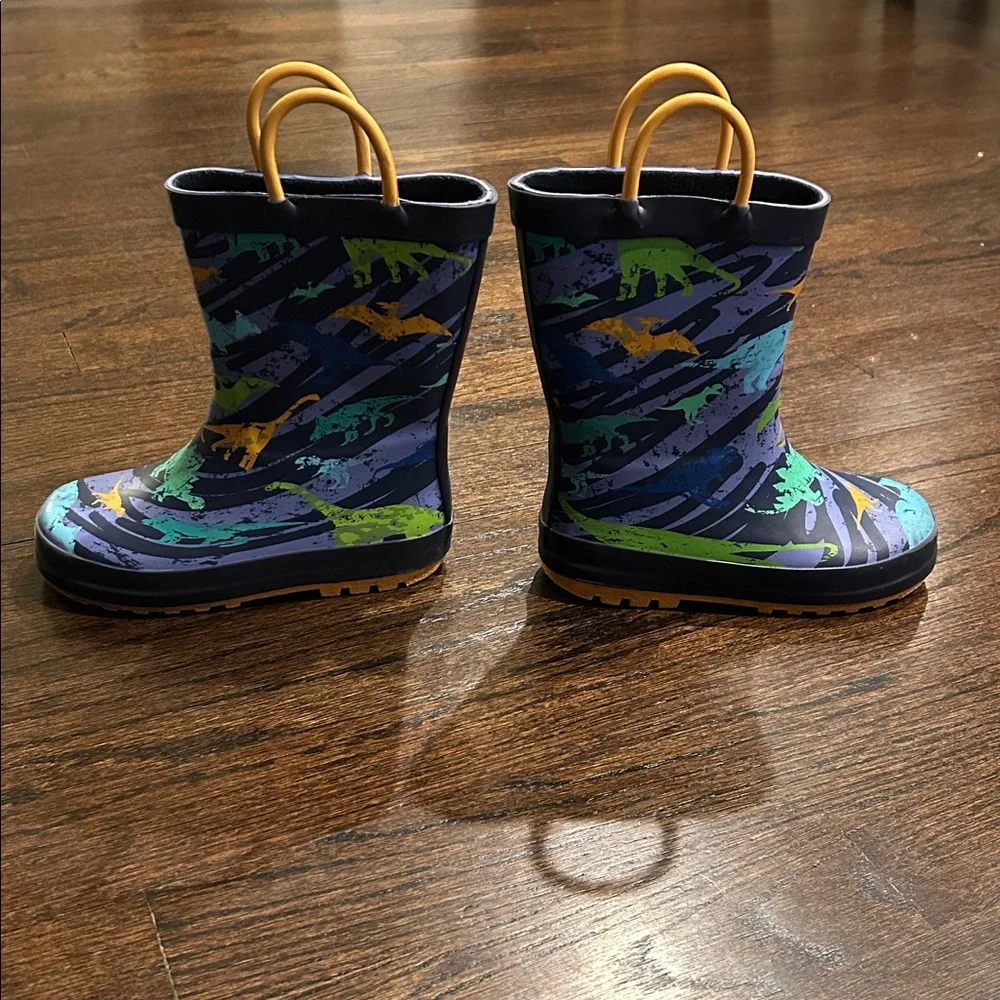 Kids' Colorful Dinosaur Rain Boots Size 6